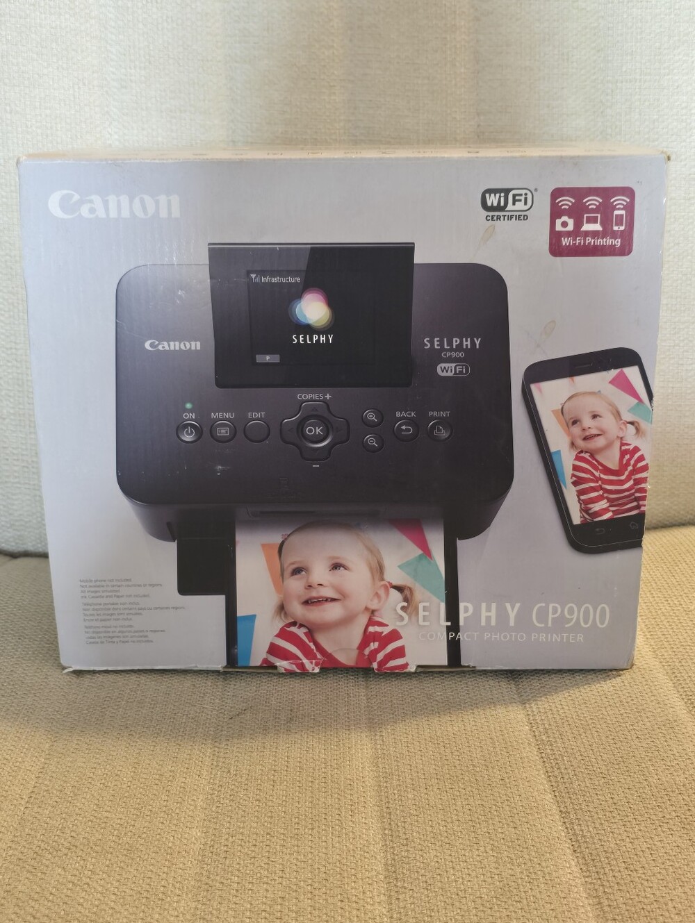 Canon SELPHY CP900 Black Compact Photo Printer